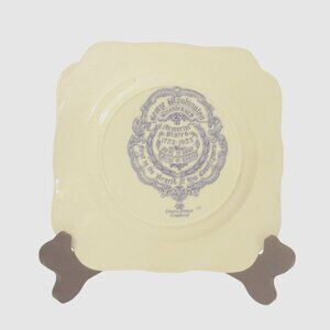 Washington Bicentennial Plate 27 By Crown Ducal England Blue White Ceramic Rare
